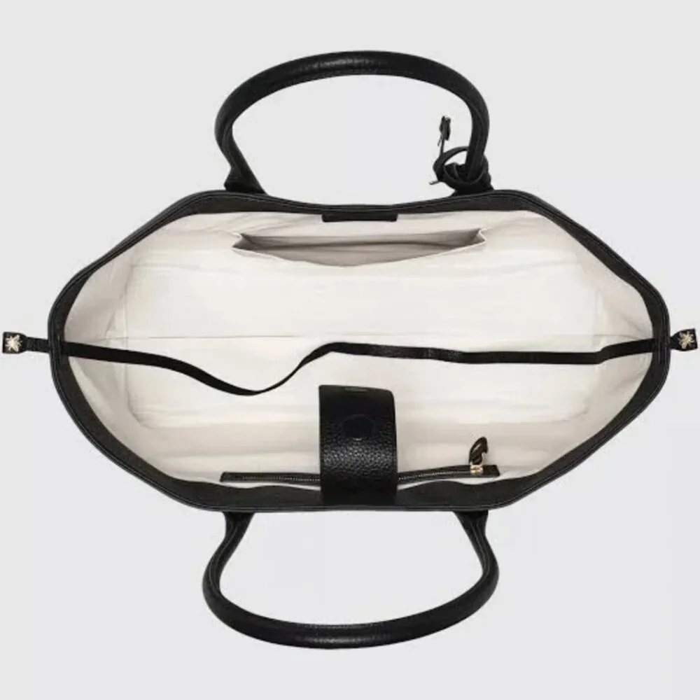 Aspinal Large Paris Black Pebble Bag, NWT - Picture 15 of 16